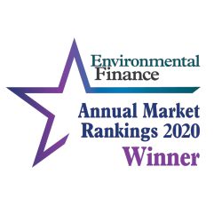 Environmental finance winner 2020 purple